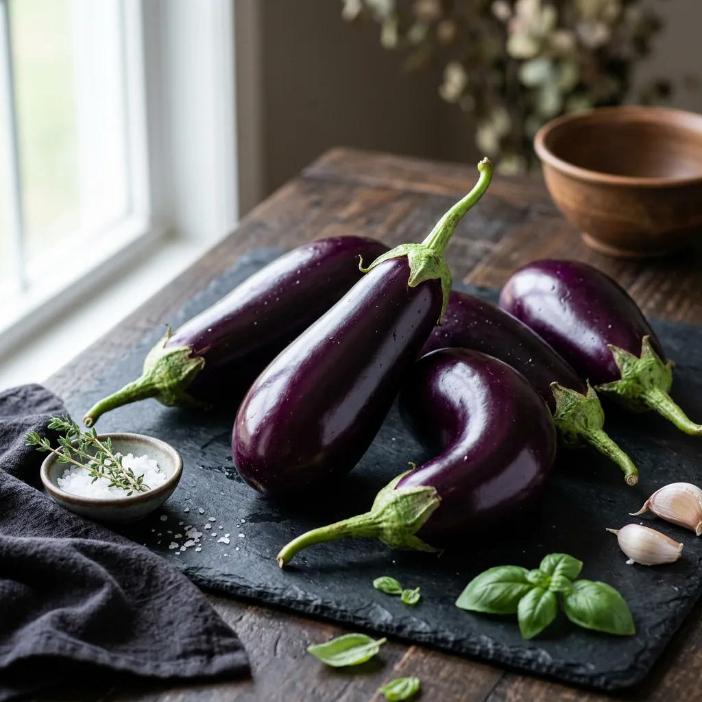 Glossy Purple Eggplant (Brinjal)