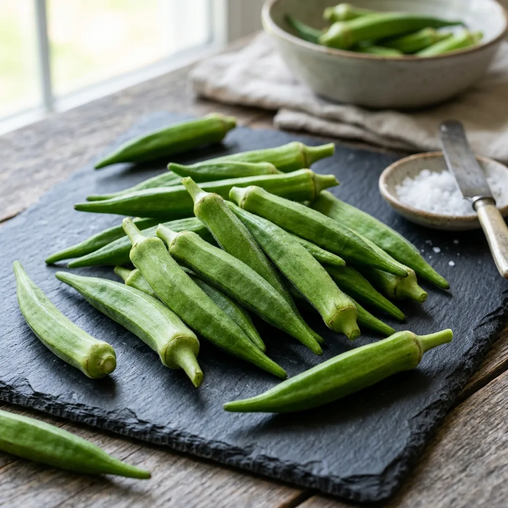 Tender Green Lady Finger (Okra)